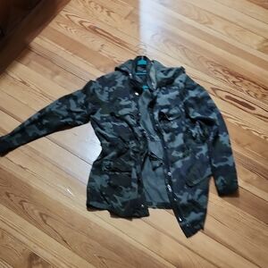 Dear John Teal and Camouflage Jacket